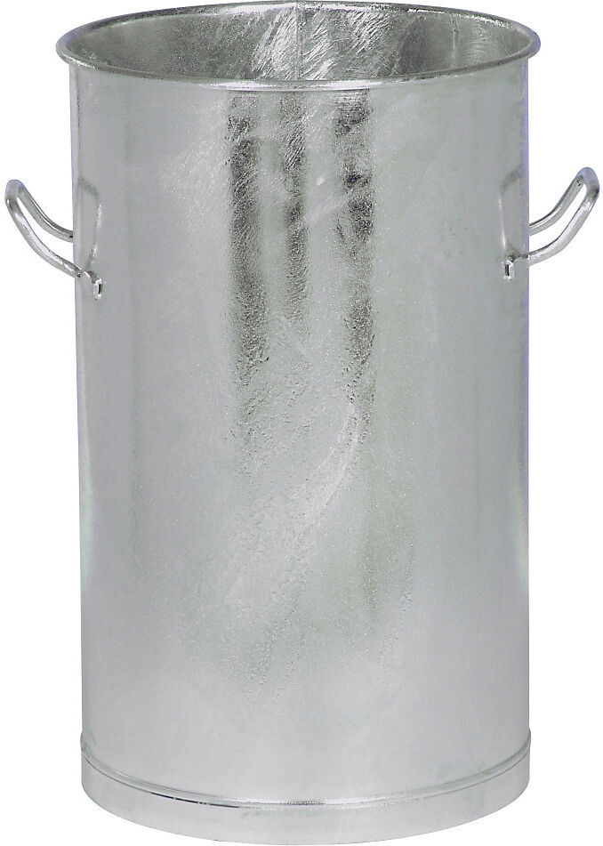 kaiserkraft Mülltonne ohne Deckel, Stahl, Volumen 80 l, Höhe 750 mm, Außen-Ø oben 400 mm, ab 5 Stk