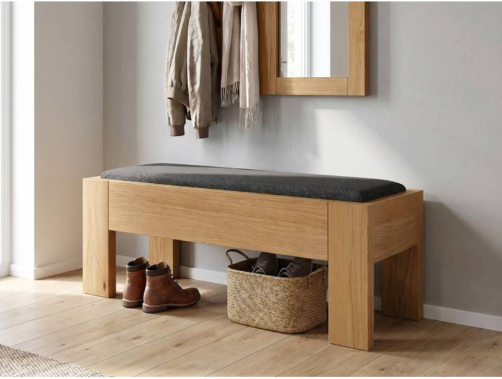 Bettbank „Eckhard“ Eiche 140 cm Eiche
