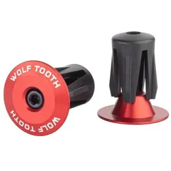 WOLF TOOTH Lenkerstopfen Bar End Plugs | Aluminium rot
