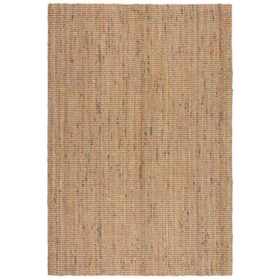 FLAIR RUGS "Jute Boucle" rechteckig 7 mm Höhe aus 100% Jute, mit Fransen, aus Naturfasern