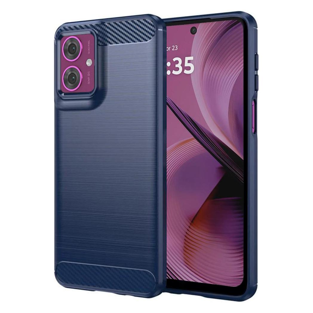 Techsuit - Carbon Silicone - Motorola Moto G55 - Blue (Motorola Moto G55) (56362132)