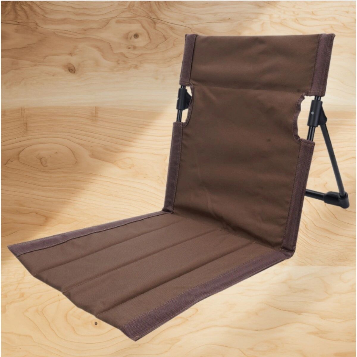 INF Outdoor-Liegestuhl mit Rückenlehne – Oxford-Gewebe klappbarer tragbarer Gartenstuhl mit Aluminiumrahmen, Zwei-in-eins Kaffee