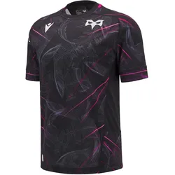 Macron, Herren, Fussballtrikot, Heimtrikot Ospreys 2024/25 (4XL), Schwarz, Pink
