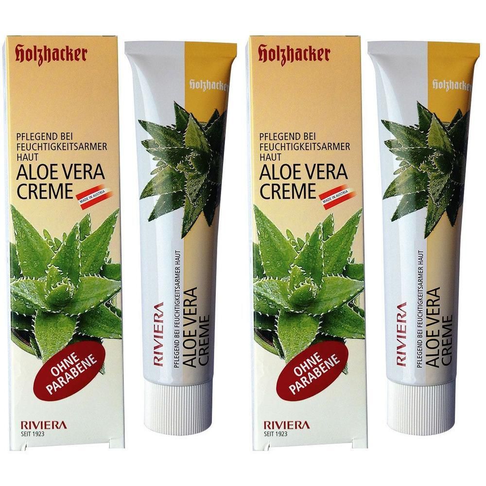 Riviera Holzhacker Aloe Vera Creme parabenfrei 2x 2x75 ml