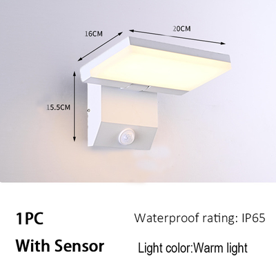 Multisell Products Hub LED Waterproof Sensor Wall Lights For Balcony, Corridor, Indoor, Garden 1pc With Sensor warm Light
