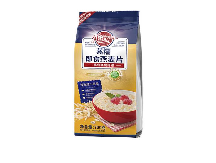 Hui Ji Flocons d’avoine prêts à l’emploi, texture moelleuse, 1 sachet de 700 g