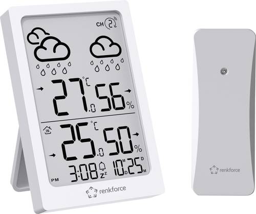 Renkforce RF-6416472 RF-6416472 Funk-Wetterstation Anzahl Sensoren max. 1St.