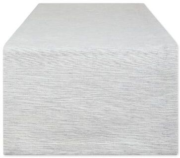 DII Tonal Recycled Cotton Slubby Rib Table Runner