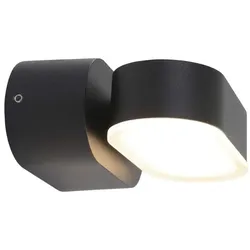 Shada, Gartenbeleuchtung, Outdoor Light with Light Source - wall light Madrid - 6W 260lm 2700K IP54 - Black (260 lm, IP54)