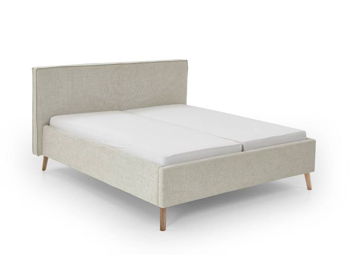 Polsterbett, Polyester Stoffbezug Baltimore, Braun, 160×200 cm, Klassisch und Modern, Meise