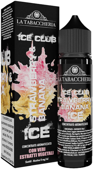 La Tabaccheria Ice Club Strawberry & Banana Ice Liquido Shot 20ml Fragola Banana Ghiaccio