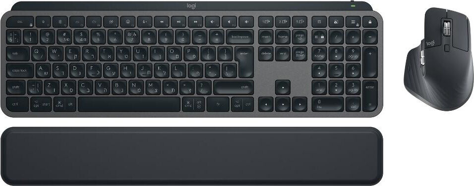 Logitech 920 0011609 Kit Tastiera Pc E Mouse Wireless Qwerty Bluetooth Mx Colore Grafite - Mx Keys S Combo