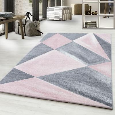 Teppich AYYILDIZ TEPPICHE "Beta 1130", pink, B:80cm H:11mm L:250cm, Kunstfaser, Teppiche, Teppich, auch als Läufer, Kurzflor, Wohnzimmer