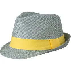 Myrtle Beach Unisex Street Style Hut MB6564 light grey/yellow S/M (56 cm)