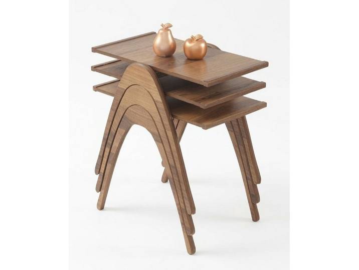 JVmoebel Satztisch 3 elegante Beistelltische im modernen Stil mit zeitloser Optik