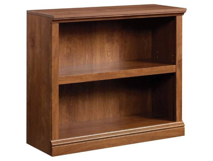 Bibliothèque réglable - GARVEE - Étagère centrale ajustable - 80 cm - Chêne brun - Construction en bois d'ingénierie