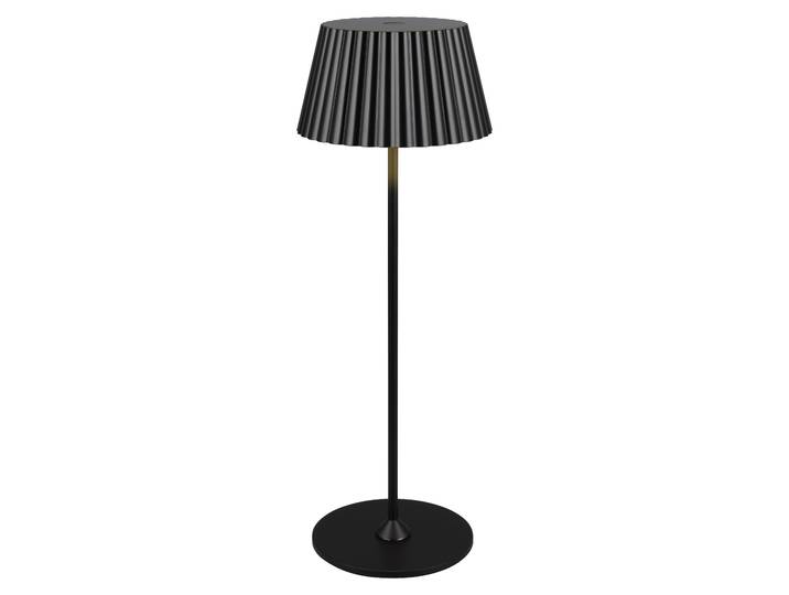 Lampe d'extérieur noire avec batterie rechargeable intégrée LED 2W SUAREZ RL