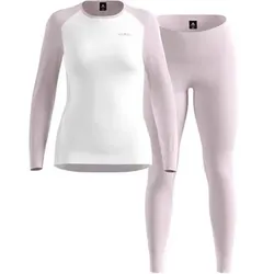 ODLO Damen Unterwäsche/Sets lang Da ACTIVE WARM Special Set, Größe XS in Weiß Weiß