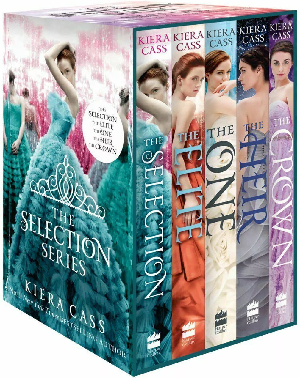 HarperCollins The Selection Series 5 Books Collection Set by Kiera Cass - Paperback - YA Romance/Dystopian - Ages 13+ -