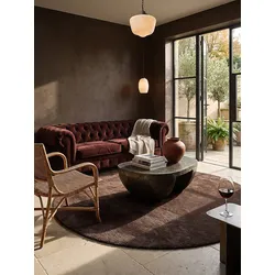 Teppich Antirutsch Braun 200x200 cm - ALDAN   Kadima Design