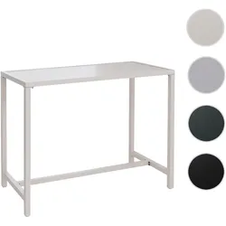 Stehtisch HWC-P91, Gartentisch Bartisch Tisch, Outdoor Metall 105x130x65cm ~ creme
