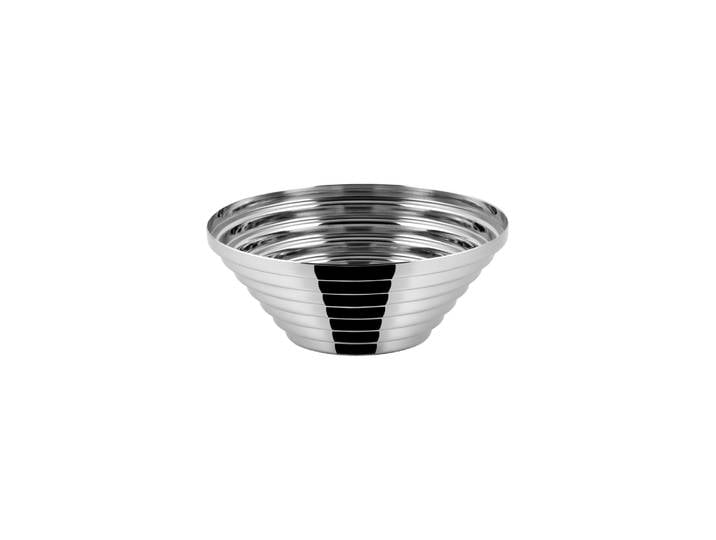 Alessi - Corbeille Archivio - Argent - Acier inoxydable poli - Designer Giulio Confalonieri