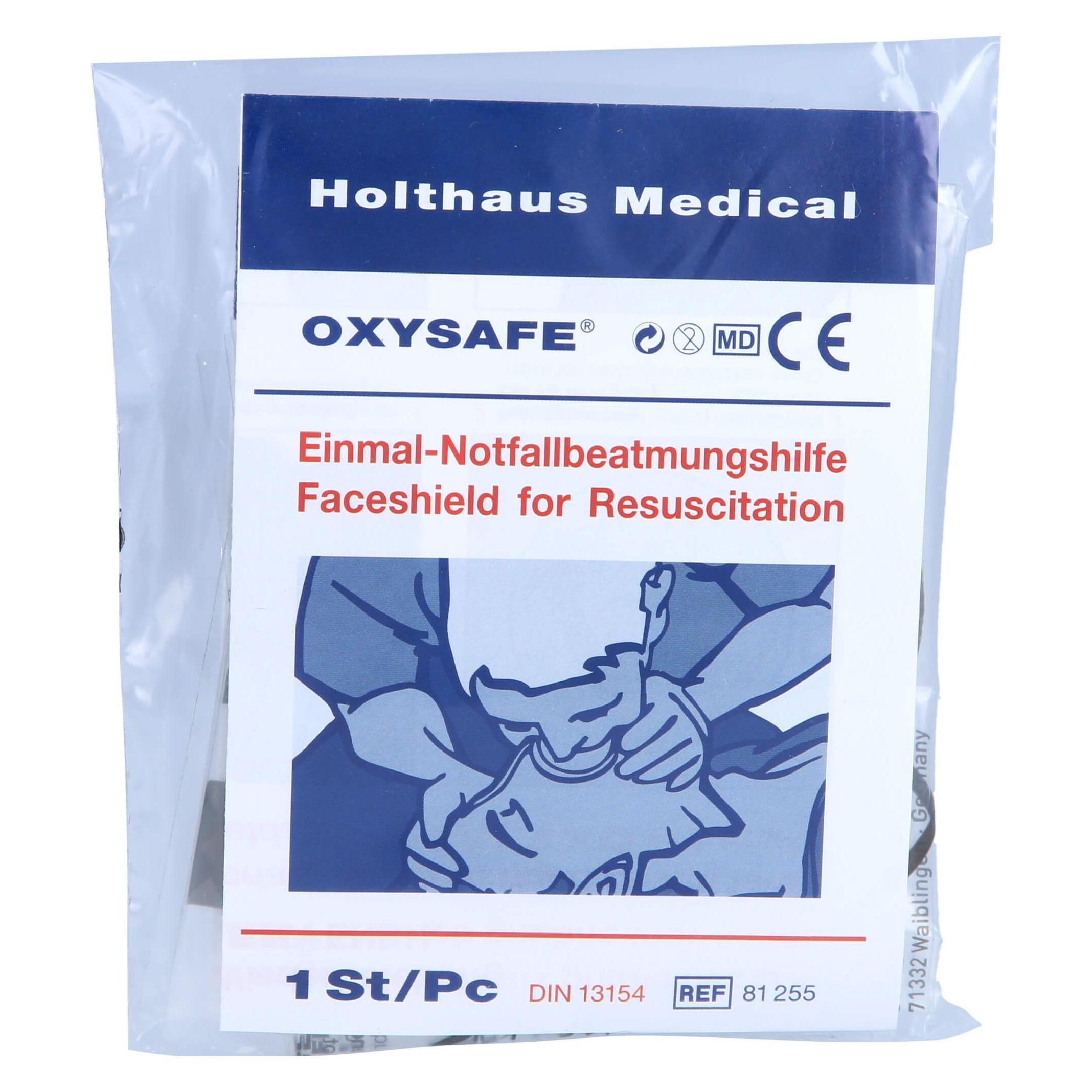 Holthaus Medical Beatmungsmaske DIN 13154 (Erste Hilfe Set Zubehör) (81255)