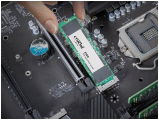 CRUCIAL interne SSD "E100", grün (schwarz), 480 GB, Festplatten