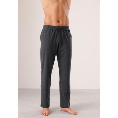 Schlupfhose CLASSIC, Herren, Gr. 48/50, Normalgrößen, blau (grau, meliert, marine), 100% Baumwolle, Doppelpack-Farbe anthrazit-meliert:40% Polyester, 60% Baumwolle, meliert, unifarben, lang, Hosen Schlupfhose
