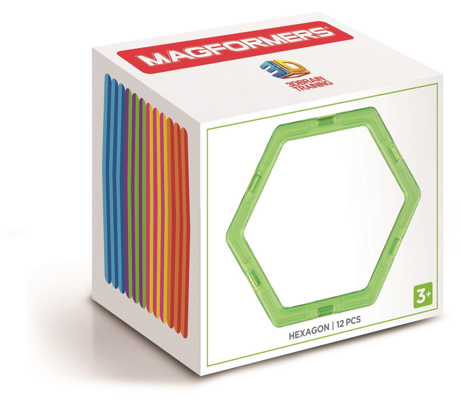 Magformers 278-33 Magnetisch speelgoed in oranje, groen, rood en blauw