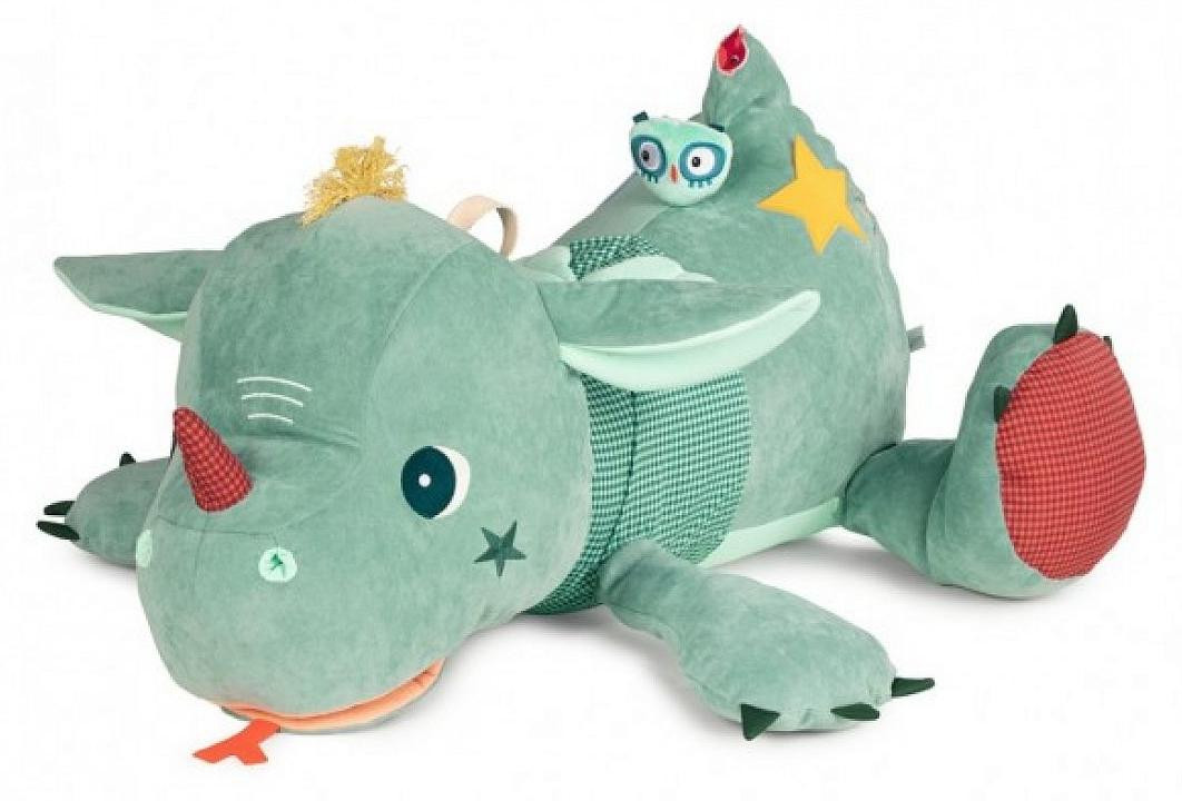 Lilliputiens Knuffel Draak Schatzbewahrer Joe - 90 cm - Activiteitenspeelgoed