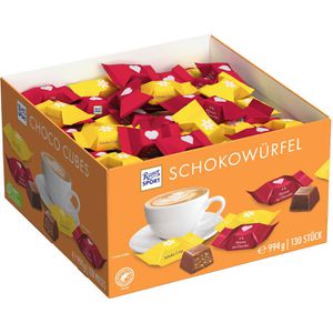 Ritter-Sport Minischokolade Choco Cubes Mix, Schokowürfel, 130 Stück, 994 g