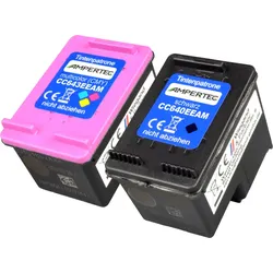 2 Ampertec Tinten ersetzt HP CN637EE 300 Doppelpack KCMY