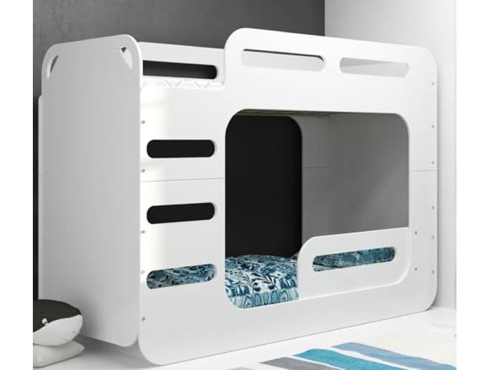 Interbeds Etagenbett Hochbett Stockbett für Kinder 200x80cm mit Lattenrost und Rausfallschutz Kinderbett