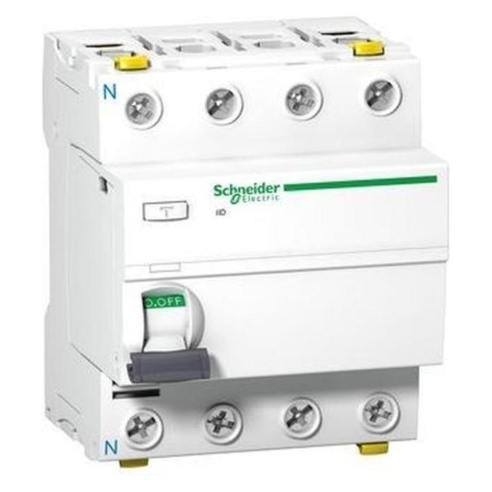 Schneider Electric Acti 9 iID-RCCB-4P-40A-100mA-Typ AC A9Z12440 (A9Z12440)