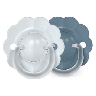 Suavinex 2x Schnuller umkehrbar Wunder 0-6M hellblau+blau (2x, 0 - 6 Monate) (SU309507)