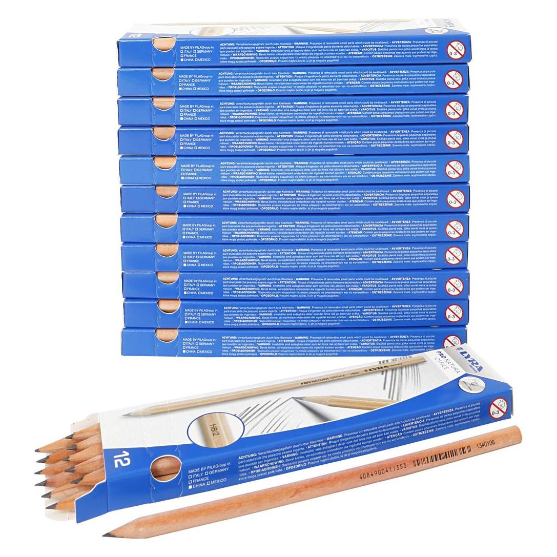 Lyra School Pencils (2 mm, HB, 12x) (4084900100547)