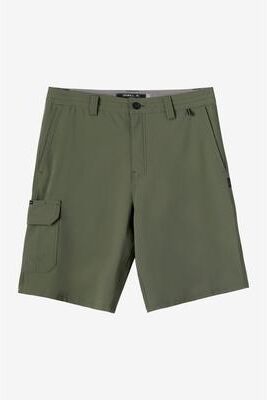 O'Neill s Trvlr 20"" Cargo Hybrid Shorts in Dark Olive, Size 29, Elastane/Nylon"