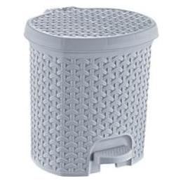 keeeper Tret-Abfalleimer "tjark", 11,5 Liter, nordic-grey Tret-Abfalleimer, Rattan-Optik, mit Tretpedal (11.50 l) (1030313000000)