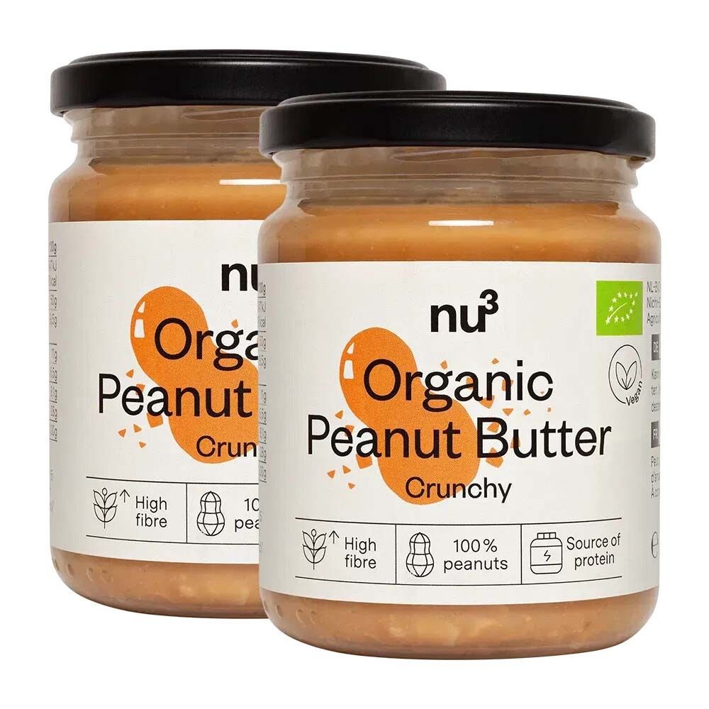 2 x nu3 Bio Erdnussbutter crunchy 2x250 g Sonstige