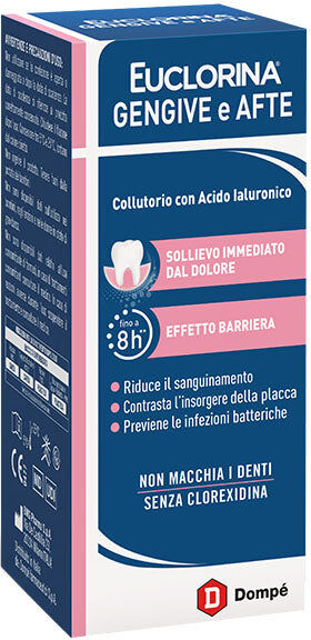 Dompé Euclorina Gengive e Afte collutorio protettivo 200 ml