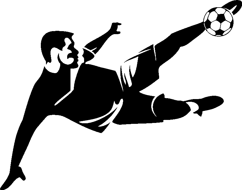 Ambiance-sticker Sticker Parade footballeur