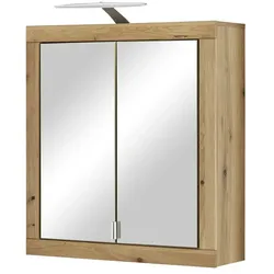 smart Bad-Spiegelschrank   ¦ holzfarben ¦ Maße (cm): B: 69 H: 75 T: 22.0