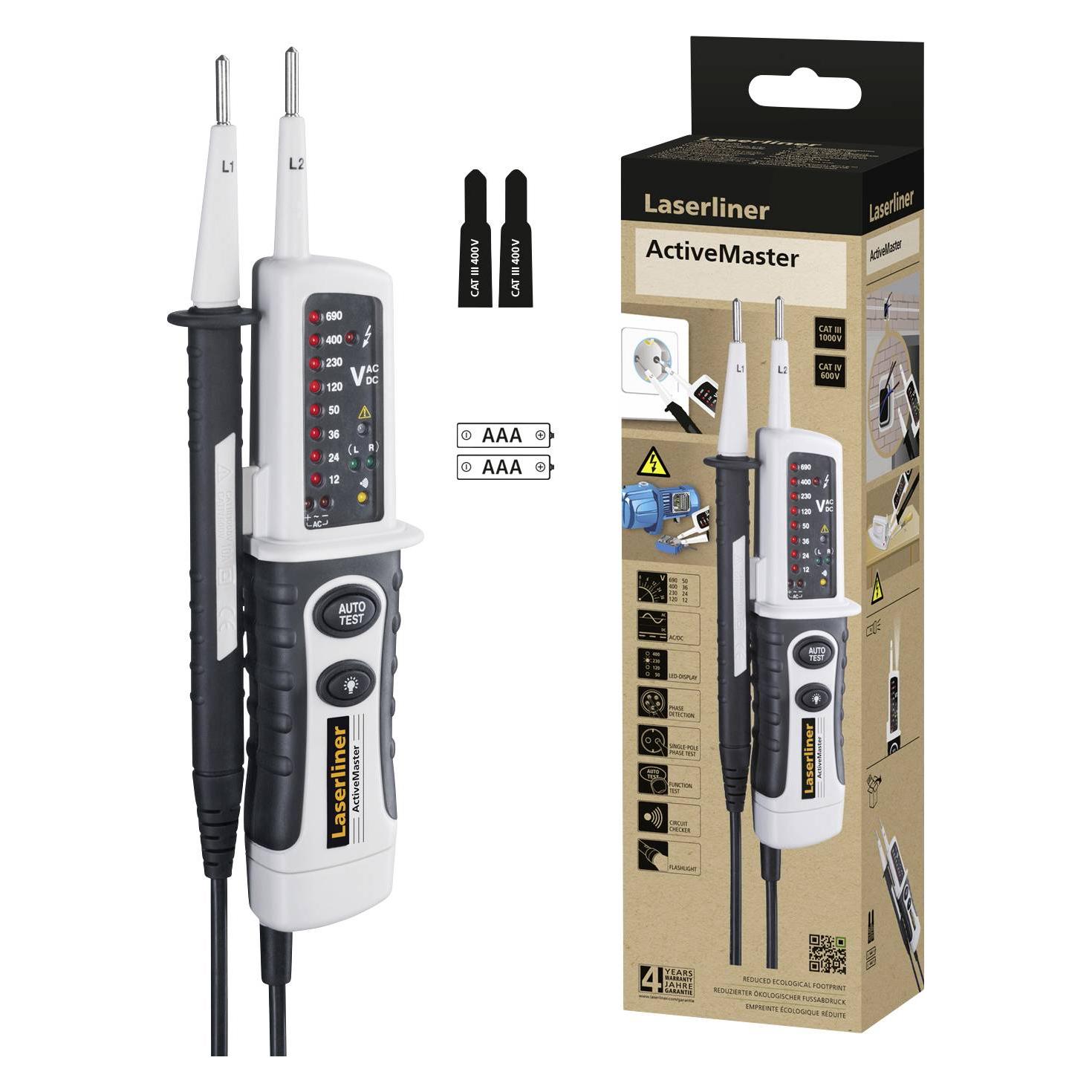 Laserliner Spannungs- und Durchgangsprüfer (Spannungsprüfer) (083.021E)