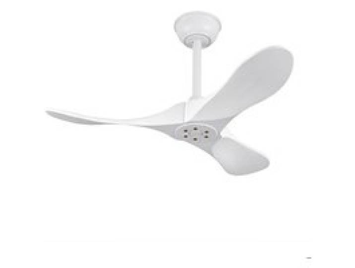 Ventilateur de Plafond 90 cm Silencieux CC Télécommande Mode Été/Hiver Bois Blanc