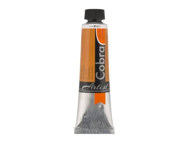 Cobra Artist watermengbare olieverf - Diep Goud 803-40 ml Tube - Halfdekkend, zeer lichtecht