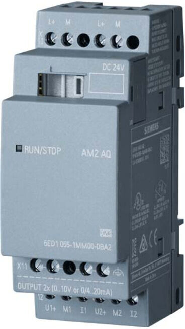 Siemens Indus.Sector LOGO!8 AM2 AQ Module d'extension 2 AA 6ED1055-1MM00-0BA2 (6ED10551MM000BA2)