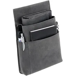 Alassio Gürteltasche für Kellnerbörse grau