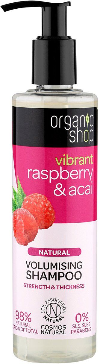 ORGANIC SHOP Vibrant Raspberry & Acai Volumising Shampoo 280ml