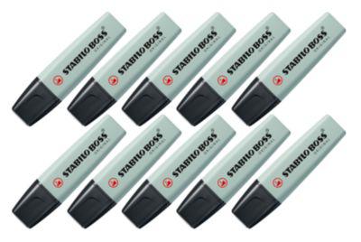 Textmarker STABILO® BOSS Original NatureCOLORS, Keilspitze, lichtbeständig, schnell trocknend, grünerde, 10 Stück